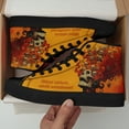 thumbnail image 4 of Coolcustomize Men's Gothic Streetwear Sneakers - Orange & Black Flame Skull Graphic, Lace-Up High-Top Shoes for Skateboarding, Concerts, Rebel Fashion Footwear, Skate Shoes, Casual Footwear, 4 of 10