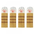 thumbnail image 2 of 8PCS Chair Feet Sock - Furniture Feet Covers Caps Pads - Flexible Anti Scratch Knitted Wool Chair Leg Floor Protectors - Cute Cat Paw Design, 2 of 6