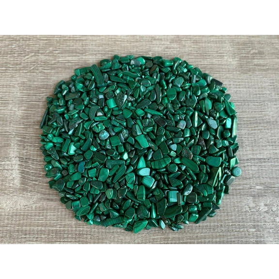 WHOLESALE Natural Semi Malachite Gemstone Chips ( 2 oz / 0.125 lb )
