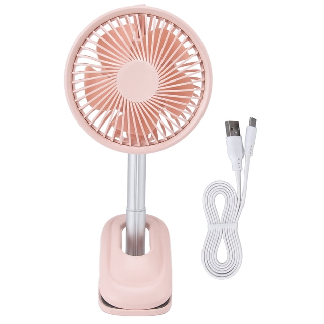 Pequeño ventilador de escritorio, ventilador con clip 360 mini ventilador USB máxima comodidad