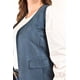 thumbnail image 4 of Chaleco largo tipo gamuza Roman Fashion Tallas Extras 3905 Azul marino Unitalla, 4 of 7