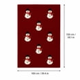 thumbnail image 4 of Red Classic Snowman Flannel Throw Blanket, Soft Polyester Christmas Decorative Cover For Couch, Bed, Living Room Bedroom Farmhouse Winter Home Decor.A:59*39.37in, 4 of 7