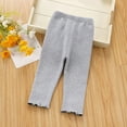 thumbnail image 6 of piuwrlz Girls Boys Winter Thick Velvet Pants for Kids Long Plush Cotton Sweatpants Gray Size 12 Months, 6 of 9