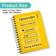 thumbnail image 3 of NineLeaf 1 Pack Compatible for Brother P-Touch Black on Clear TZe TZ Label Maker Tape TZe-S141 TZ-S141 18mm 0.7 in Extra Strength Laminated Label Tape, 3 of 7