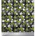 thumbnail image 1 of Soimoi Georgette Viscose Fabric Horror Skull Halloween Print Fabric by Yard 42 Inch Wide, 1 of 1
