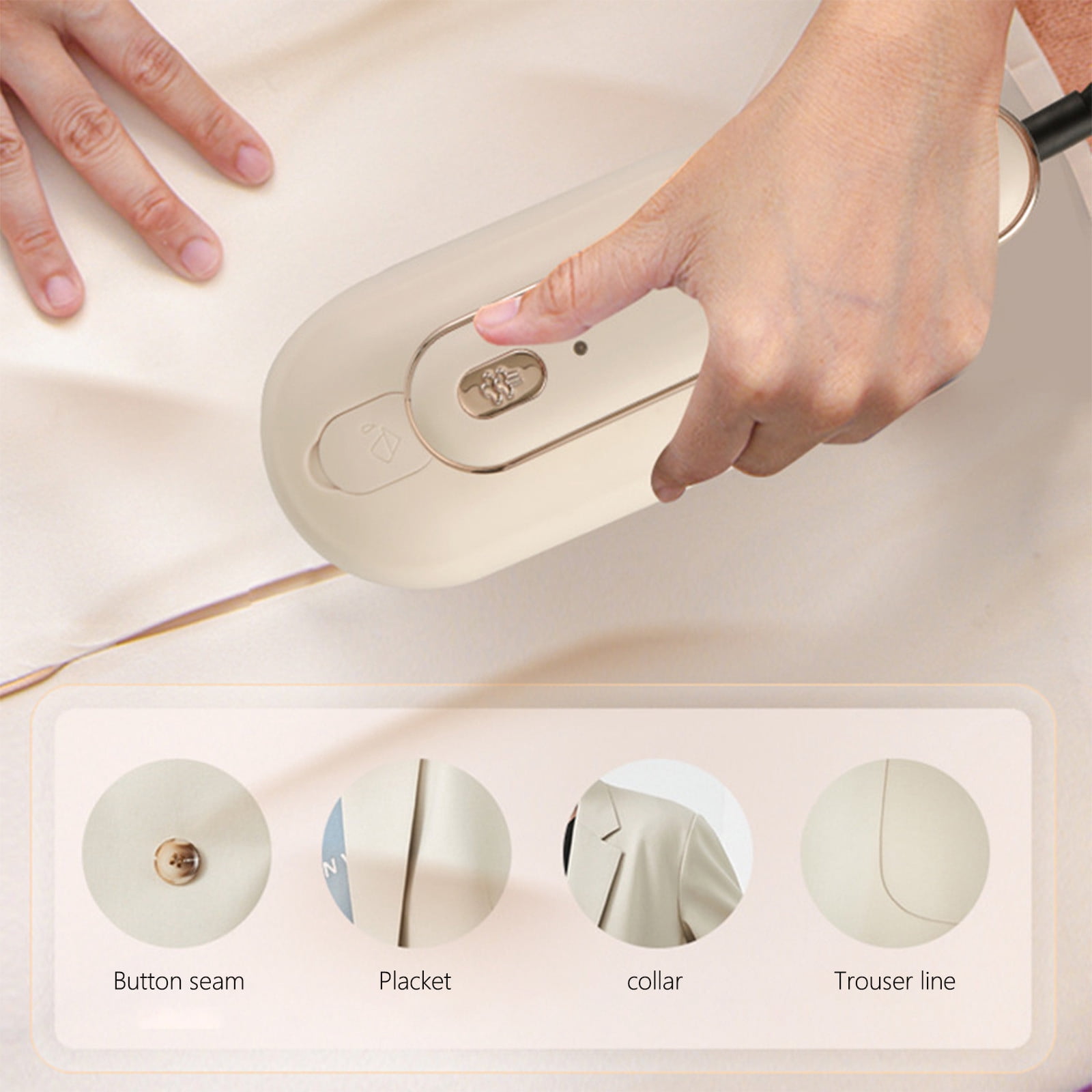 Tuphregyow Professional Steam Iron, Self Clean,Auto Shut Off,Even Heat Distribution,30 Seconds Warm-Up,Soleplate -1000W for Ironing Clothes
