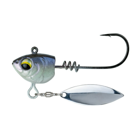 6th Sense Divine Underspin Bass Fishing Lure with ScrewLock Keeper Willow Blade and Realistic 3D Head