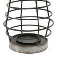 thumbnail image 4 of DecMode 10"W, 15"H Farmhouse Metal Lantern, Grey, 1 - Piece, 4 of 6