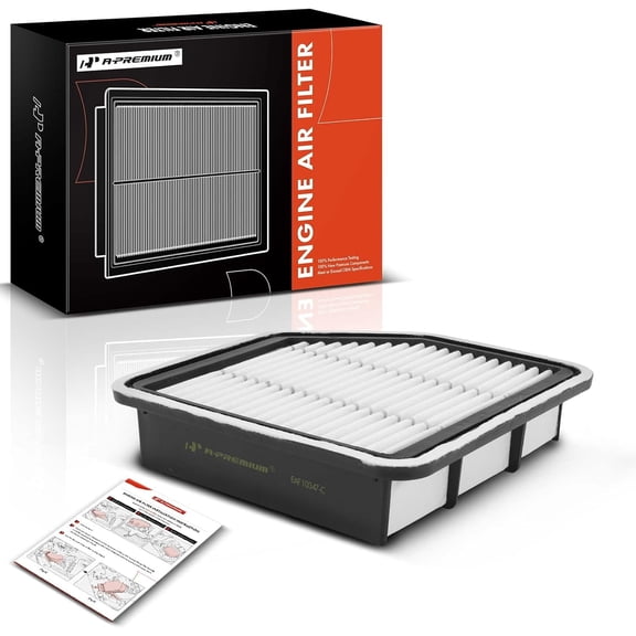 A-Premium Engine Air Filter Compatible with Lexus GS350, GS430, IS250, IS350, 2006-2015, Rigid Panel, Replace# 17801-31110