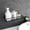 Black, variant on No-Drill Carbon Steel Wall Shelf, Multipurpose Rectangular Metal Storage Rack for Bathroom & Kitchen (Black/White)