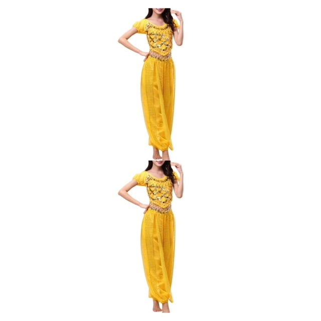 Minnieouse Pantalones de danza del vientre indio para mujer, conjunto de traje con parte trasera de baile, traje profesional Sexy para mujer, Type1 NO1