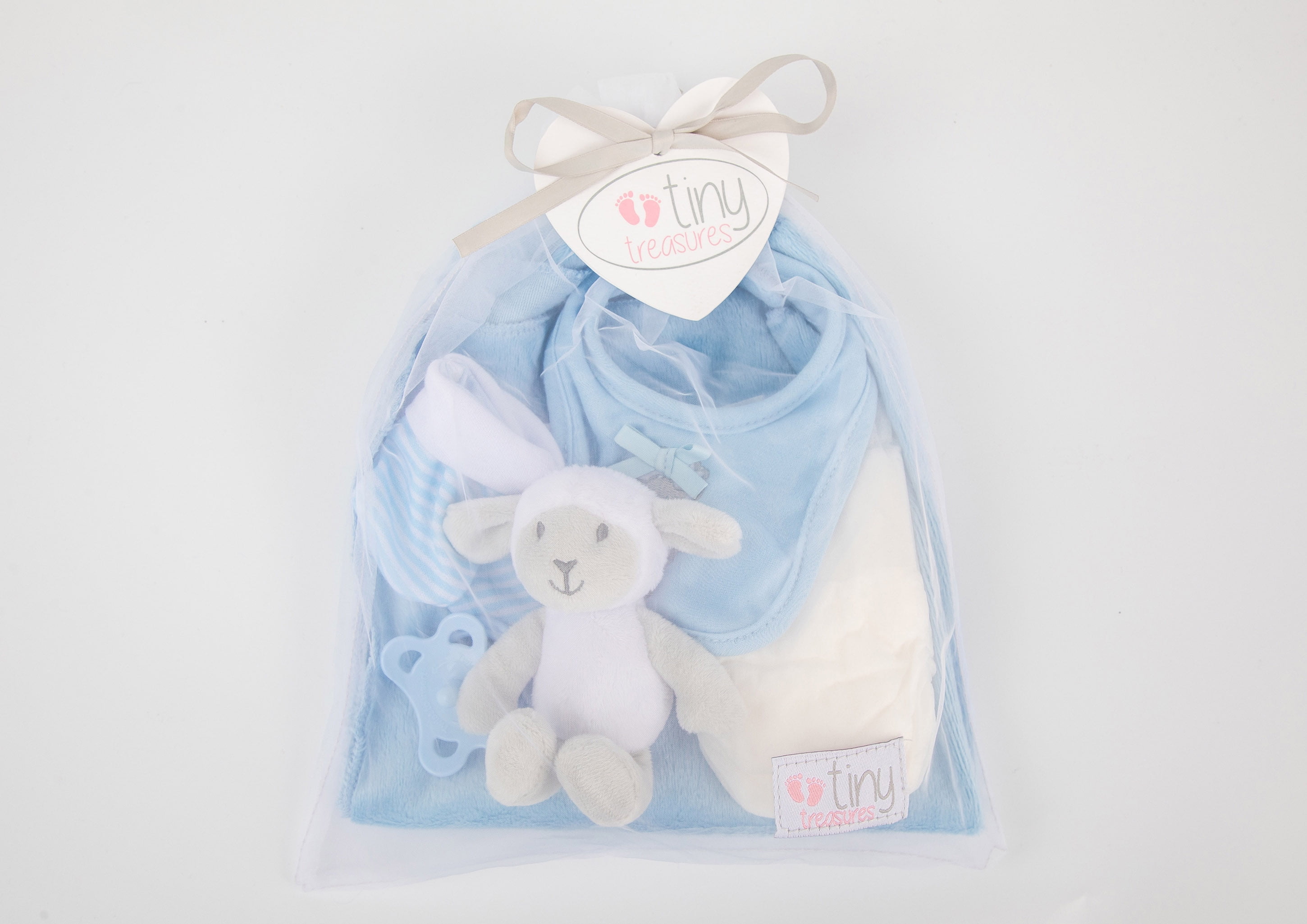 Tiny Treasures Toy Doll Playset with Layette Set