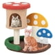 thumbnail image 1 of Rascador para Gatos Forma de Hongo Costway 59 cm con Tabla de Rascar y Bola de Resorte, 1 of 4
