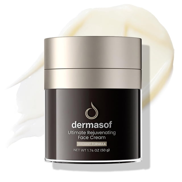 Dermasof Ultimate Crema facial hidratante rejuvenecedora que contiene vitamina C, ácido hialurónico y niacinamida con reparación antioxidante antienvejecimiento, efectos reafirmantes, hidratantes e il