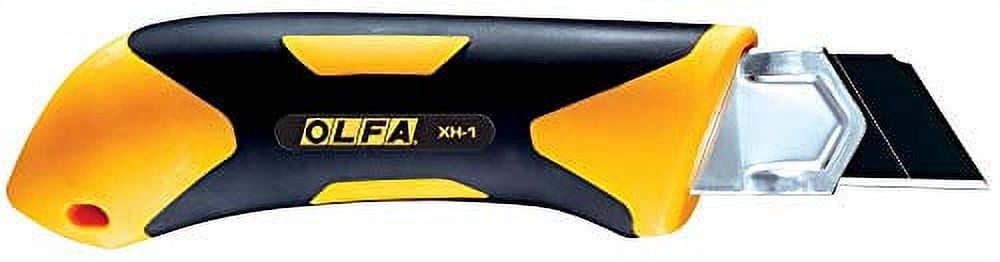 6 Pack Olfa 1071858 25mm Extra Heavy-Duty Fiberglass Rubber Grip Utility Knife (XH-1)