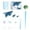 Blue-4, variant on Glow in The Dark Universe Wall Stickers, Self Adhesive Space Themed Decals for Kids Bedroom, Luminous Stars and Planets Night Light Decor, Removable PVC Stickers