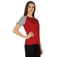 thumbnail image 2 of Inkmeso Womens Raglan Short Sleeve T-Shirt Regular Fit Casual Solid Basic Tee T-Shirts, 2 of 7