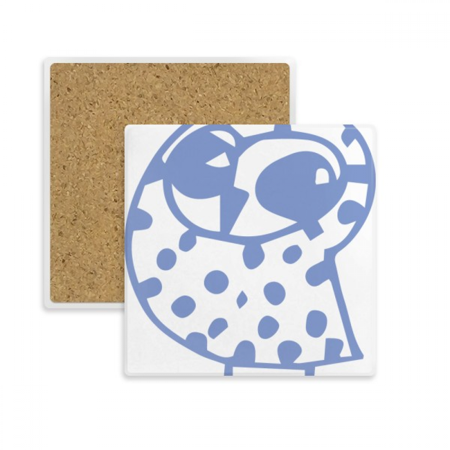 

Cartoon Sling Tilt Bird Protect Animal Pet Square Coaster Cup Mat Mug Subplate Holder Insulation Stone