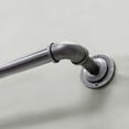 thumbnail image 2 of 1" Metal Industrial Pipe Curtain Rod, Antique Pewter, 36-72", 2 of 3