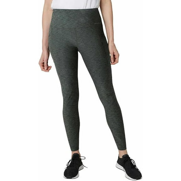 Eddie Bauer Womens Midweight High Rise Trail Tight Leggings | XX-Large, Loden Heather (Green)
