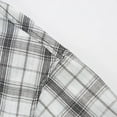 thumbnail image 6 of LNWUY (M-5XL) Big and Tall Men's Plaid Long Sleeve Shirt Button Down Thin Jacket Casual Flannel Plaid Jacket with Pocket White XXXXXL, 6 of 9