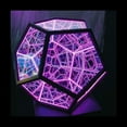 thumbnail image 4 of Dodecaedron Color Art Light, Fantasy Geometry Space LED Art Lamp, USB Charging Christmas Gifts, 4 of 7