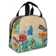 thumbnail image 2 of Vsdgher Colorful Plants And Insects Print Lunch Bag, Lunch Box for Women Adult Men, Lunch Tote Insulated Cooler Lunch Container for Work/Office/Picnic/Travel, 2 of 8