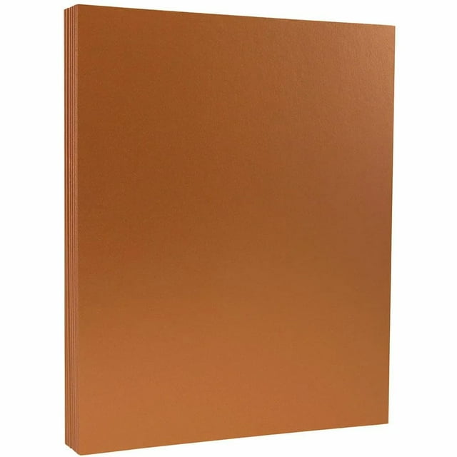 LUXPaper 8.5" x 11" Paper | Letter Size | Copper Brown Metallic | 81lb. Text | 500 Qty