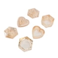 thumbnail image 1 of Nail Dampen Dish, Glass Nail Monomer Dish 3pcs Champagne Color Non Volatile with Lid for Powder, 1 of 7
