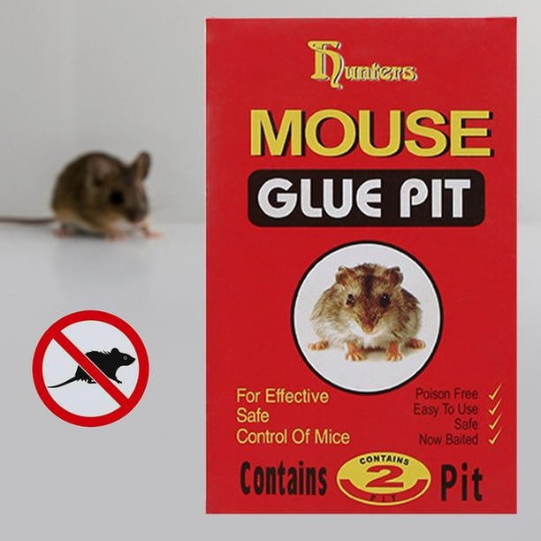 2 piezas de trampas de pegamento para ratones, trampa para ratas, receptor de ratones para cocina (rojo 22x14cm) Tmvgtek Para estrenar