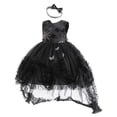 thumbnail image 3 of FYDUU Robe Sans Manches pour Filles Tout-Petits, Imprimés d'Halloween, Robe de Concours, Robe de Fête, Robes Décontractées, Costume d'Été, 5-6 Ans, 3 of 6