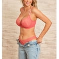 thumbnail image 3 of Cleo by Panache Alexis Low Front Balconnet Underwire Bra (10471),28G,Sunkiss Coral, 3 of 4