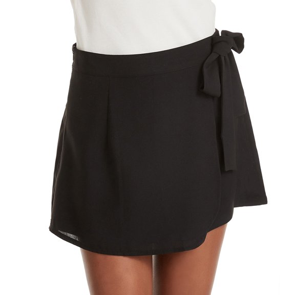 Milisten Women's Black Divided Skirt Pantskirt Soft Stylish Fabric Skirt Trousers Comfortable Casual Wear