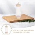 thumbnail image 2 of FELTECHELECTR 3 botellas transparentes flexibles de 350 ml: recipientes flexibles rellenables para aderezos, kétchup y salsa barbacoa. Dispensador de salsas para picnic y camping., 2 of 6