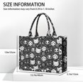 thumbnail image 3 of Large Capacity Tote Bag,Bat Silhouette Halloween Pattern Handbag Fashion Luxury Tote Bag,15.7"x13"x 5.1" Inches,Laptop Compatible, 3 of 6