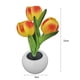 thumbnail image 3 of Lámpara LED tulipán noche luz maceta planta de mesa decoración del hogar (naranja), 3 of 8