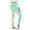 Green, variant on Lilgiuy Tummy Control Leggings for Women Yoga Pants Charming Gradient Color Printed High Waist Stretchy Skinny Ankle Elastic Tights Blue(S-Xl)