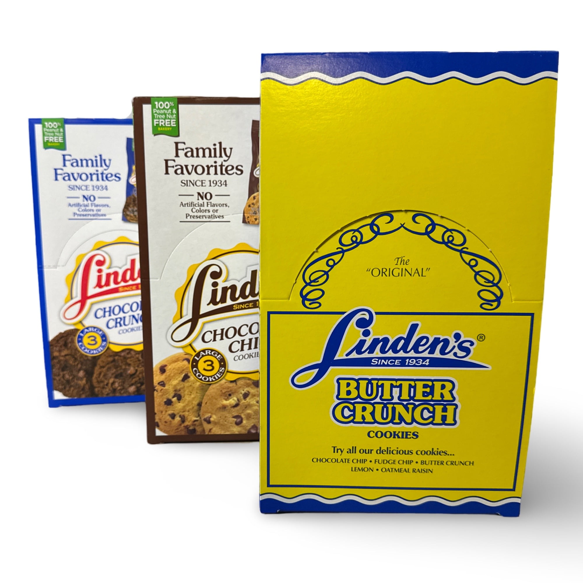 Linden's Chocolate Crunch Cookies, 3 Cookies Per Bag | 12 Pack