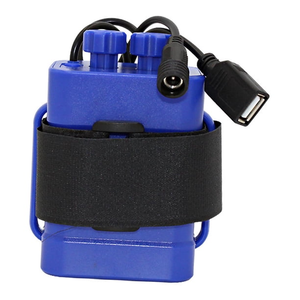 Cargador de batería 18650 de seis ranuras, universal, inteligente Azul