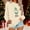 Khaki, variant on Women Christmas Print Sweatshirt Casual Christmas T Shirts Top Green L
