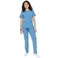 thumbnail image 2 of Women's Soft Stretch Silver Zipper Uniform Scrubs - Style ST400, 2 of 9