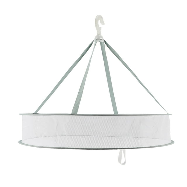Cesta de secado de una sola capa duradera de 1 pieza de Unique Bargains para balcón 4.72"x24.02" 44L verde