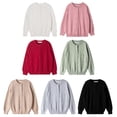 thumbnail image 6 of SILVERCELL Girls Cardigans School Uniforms Cotton Knitted Sweater Kids Long Sleeve Button Cardigans Toddler Crewneck Sweater, 6 of 6