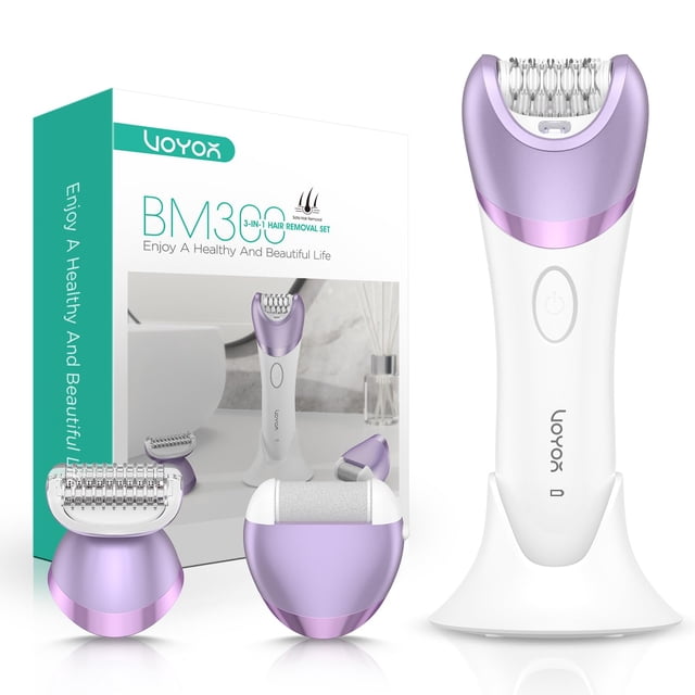 Depiladora VOYOR BM300 inalámbrica para depilación 3 en 1, color morado
