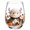 typeD, variant on Halloween Indoor Decor Stemless Wine Glass 2D Highland Cow Printed Tumbler Seasonal Party Beverage Cup