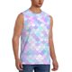 thumbnail image 2 of Fotbe Rainbow Scales Men's Camiseta sin Mangas Estampada para Hombres, Playera Casual para Gimnasio, Entrenamiento, Playa-XX-Large, 2 of 7