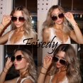 thumbnail image 3 of Gafas de sol FEISEDY Clásicas Sin Montura B2567 con Montura Metálica para Mujer, 3 of 9