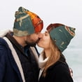 thumbnail image 5 of Lsque Rusty Rocket Launch Pattern Knitted Beanie, Unisex Winter Hat, Knit Hat Winter Beanies Thick Fisherman Beanies Cuffed Plain Skull Caps, 5 of 6