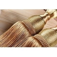 thumbnail image 3 of Handmade Curtain Rope Tie High Quality Large Gold Tennis Ball European Hanging Curtain Ball Curtain Tie Rope Tie Single Ball Tassel Ball Rope / 2 Piece Set (Light Gold), 3 of 5