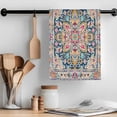 thumbnail image 2 of Colorful Boho Kitchen Towel Dish Cloths Set of 3, Microfiber Soft Kitchen Hand Towels, Ethnic Vintage Mexican Flowers Southwestern Absorbent Quick Drying Dishcloths 18 x 28 Inches, 2 of 8